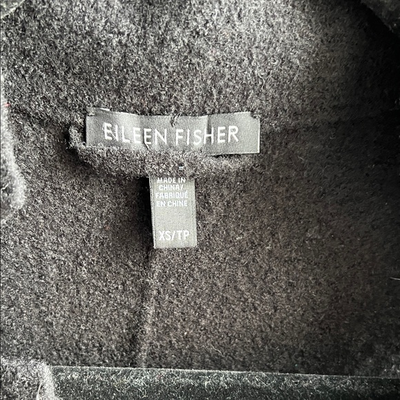 Eileen Fisher Dark Black/Charcoal Wool Vest - Picture 2 of 6